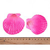 Spray Painted Natural Scallop Shell Big Pendants SSHEL-T017-14A-3