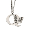 201 Stainless Steel Necklaces NJEW-Q336-01Q-P-1