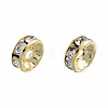 Brass Pave Clear Cubic Zirconia Beads KK-N259-39C-01-1