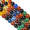Natural Agate Beads Strands G-F417-05-8mm-3