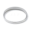 Non-Tarnish 304 Stainless Steel Grooved Hinged Bangles for Women BJEW-U002-10P-3