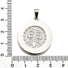 304 Stainless Steel Pendants STAS-B086-09B-P-3