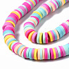 Handmade Polymer Clay Beads Strands CLAY-R089-6mm-137-2