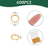 600Pcs 304 Stainless Steel Split Rings STAS-UN0060-32-4