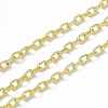 Handmade Brass Textured Cable Chains CHC-F015-23G-2