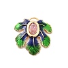 Brass Micro Pave Cubic Zirconia Pendants KK-A277-04G-01-1
