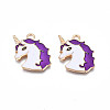 Alloy Enamel Pendants ENAM-S130-20D-2