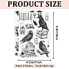 CRASPIRE 2 Sheets 2 Styles PVC Plastic Stamps DIY-CP0009-96-2