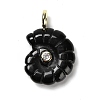 Natural Obsidian Pendants G-A287-01G-03-1