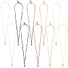 10Pcs 5 Colors Waxed Polyester Cord Adjustable Necklaces Making AJEW-SC0004-32-1