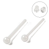 Hypoallergenic Bioceramics Zirconia Ceramic Ball Stud Earrings EJEW-F340-02A-1