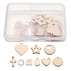 304 Stainless Steel Stamping Blank Tag Charms Sets STAS-TA0004-12RG-1