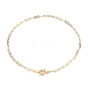 Brass Paperclip Chain Necklaces NJEW-JN03194-1