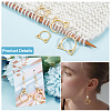 Alloy Knitting Stitch Marker Rings FIND-WH0036-89G-4