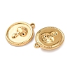 304 Stainless Steel Pendants STAS-P432-01A-G-2