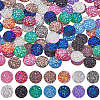 140Pcs 14 Colors Druzy Resin Decoden Cabochons RESI-SC0005-55-1