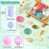 210Pcs 8 Styles Transparent Acrylic Beads OACR-YW0003-22-3