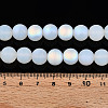 Frosted Imitation Jade Glass Beads Strands GLAA-T032-J10mm-MBB02-4