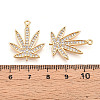 Brass Micro Pave Cubic Zirconia Pendants KK-N262-109A-G-3