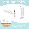 160Pcs Transparent Acrylic Beads TACR-SC0002-74-2