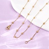 304 Stainless Steel Ball Link Chain/Satellite Chain Necklaces SA-CBA4160-20G-1