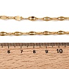4MM Unisex 304 Stainless Steel Dapped Chain Necklaces NJEW-P356-09G-5