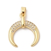 Brass Micro Pave Cubic Zirconia Pendants ZIRC-I069-02G-03-1