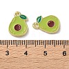 Fruit Alloy Enamel Charms PALLOY-S058-01LG-26-3