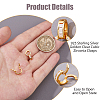 2Pcs 925 Sterling Silver Pave Clear Cubic Zirconia Twister Clasps STER-HS0001-22A-G-4