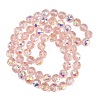 Transparent Electroplate Glass Beads Strands EGLA-N002-34C-B07-2