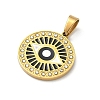 304 Stainless Steel Enamel Pendants STAS-H255-01B-G-2