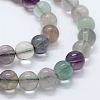 Natural Fluorite Beads Strands G-E484-01-3