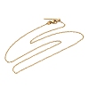 1.5MM Unisex 304 Stainless Steel Cable Chain Necklaces NJEW-P356-11G-4