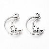 Tibetan Style Alloy Pendants X-TIBE-S323-035AS-RS-1
