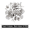 Unicraftale 304 Stainless Steel Stud Earring Findings STAS-UN0007-55-3