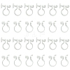 20Pcs 2 Styles Plastic Clip-on Earring Converters Findings KY-FS0001-27-1