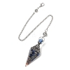 Resin Cone Pointed Dowsing Pendulums GG-CBA040B-03P-01-2