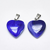 Natural Banded Agate/Striped Agate Pendants G-T122-24B-2