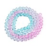 Gradient Color Baking Paint Glass Bead Strands X1-DGLA-A039-T6mm-A05-2