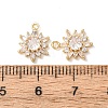 Brass Micro Pave Cubic Zirconia Pendants KK-A295-05G-3