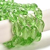 Glass Beads Strands EGLA-E010-8x12mm-14-2