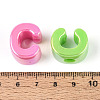 UV Plating Opaque Acrylic European Beads OACR-M027-03C-4