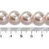 Baking Painted Pearlized Glass Pearl Round Bead Strands PEAR-H019-02E-02-4