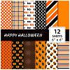 Halloween Pumpkin Ghost Bat Spider Pattern Scrapbooking Paper PW-WGAF40C-01-1