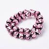 Handmade Silver Foil Glass Beads FOIL-E012-01B-2