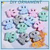 12Pcs 4 Styles Elephant Silicone Focal Beads JX663A-5