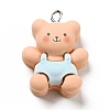 Opaque Resin Pendants X-RESI-G043-F10-2