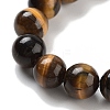 Chakra Round Natural Tiger Eye Beaded Stretch Bracelets BJEW-K251-05D-2