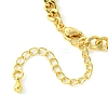 Rack Plating Brass Twisted Chain Bracelet Making KK-G501-03B-G-3
