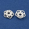 925 Sterling Silver Bead Caps STER-C007-04F-S-2